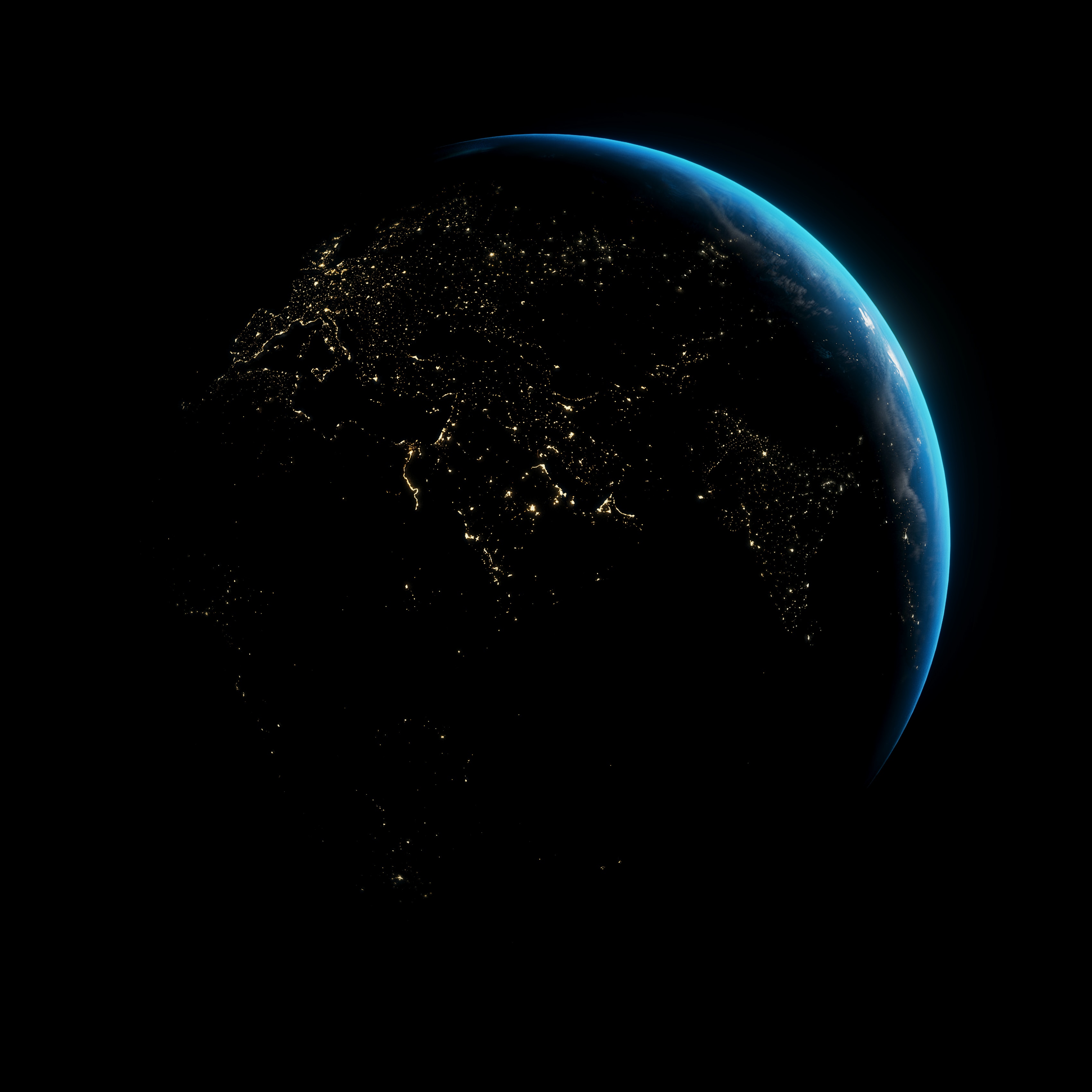 Earth at night